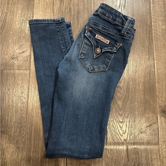 Hudson Girls Medium Wash Skinny Jeans Back Flap Pockets Size 10 - Picture 11 of 11